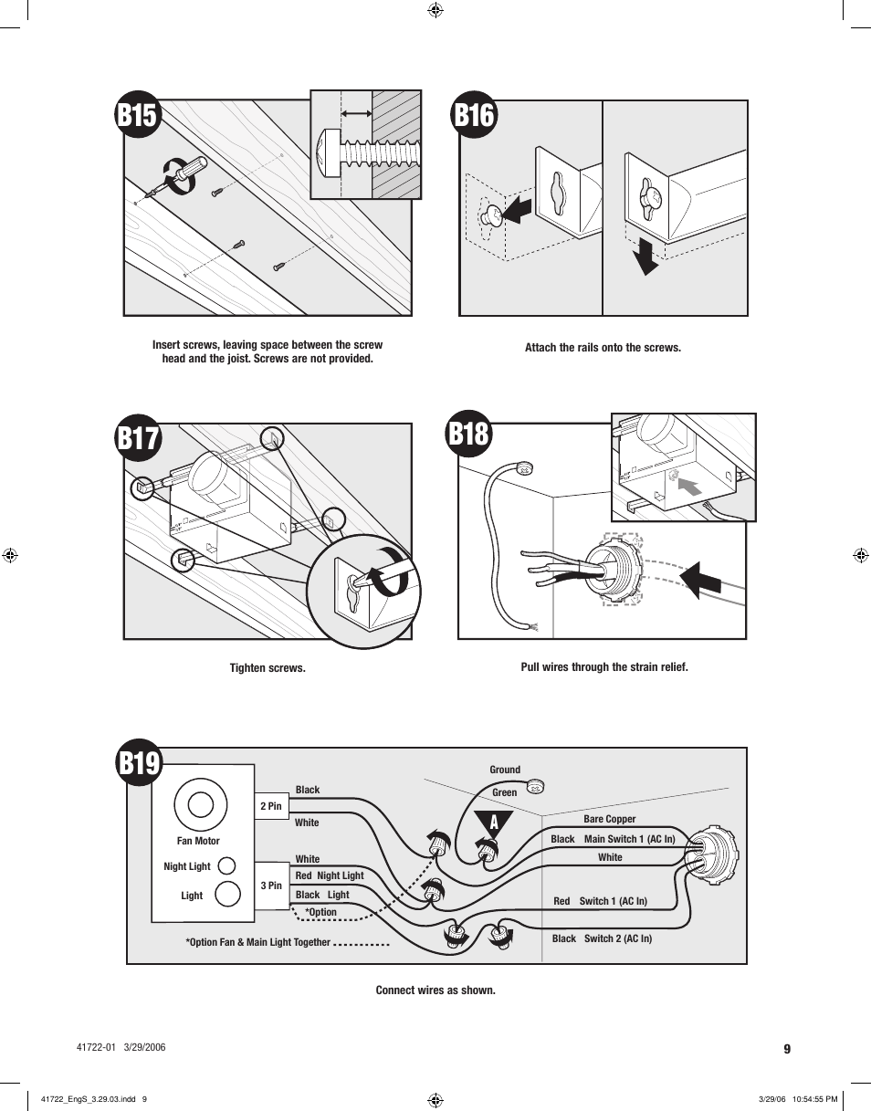 Hunter Fan ELLIPSE 90063 User Manual | Page 9 / 40