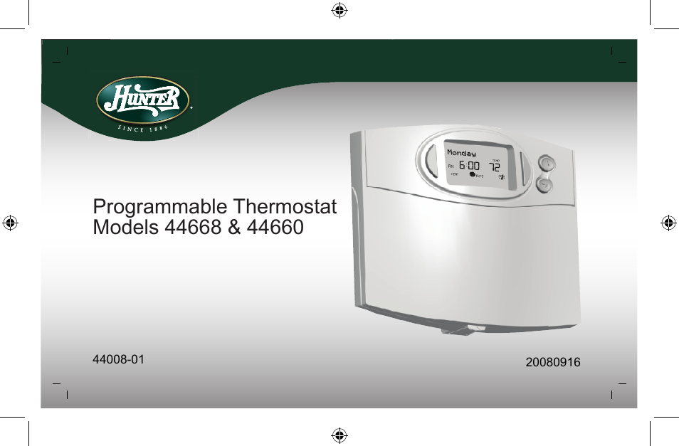 Hunter Fan 44668 User Manual | 100 pages