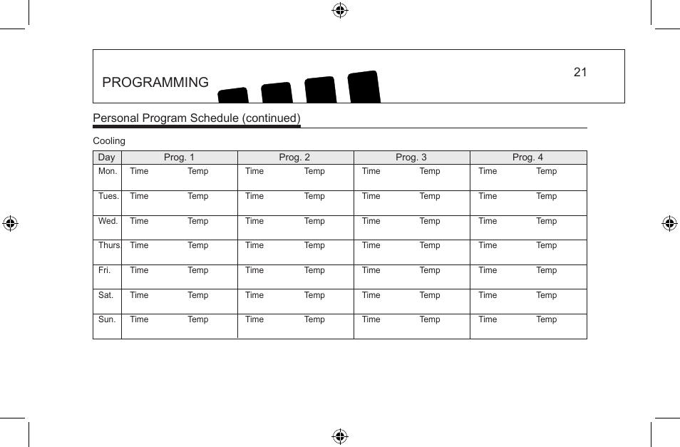 Programming | Hunter Fan 44668 User Manual | Page 21 / 100
