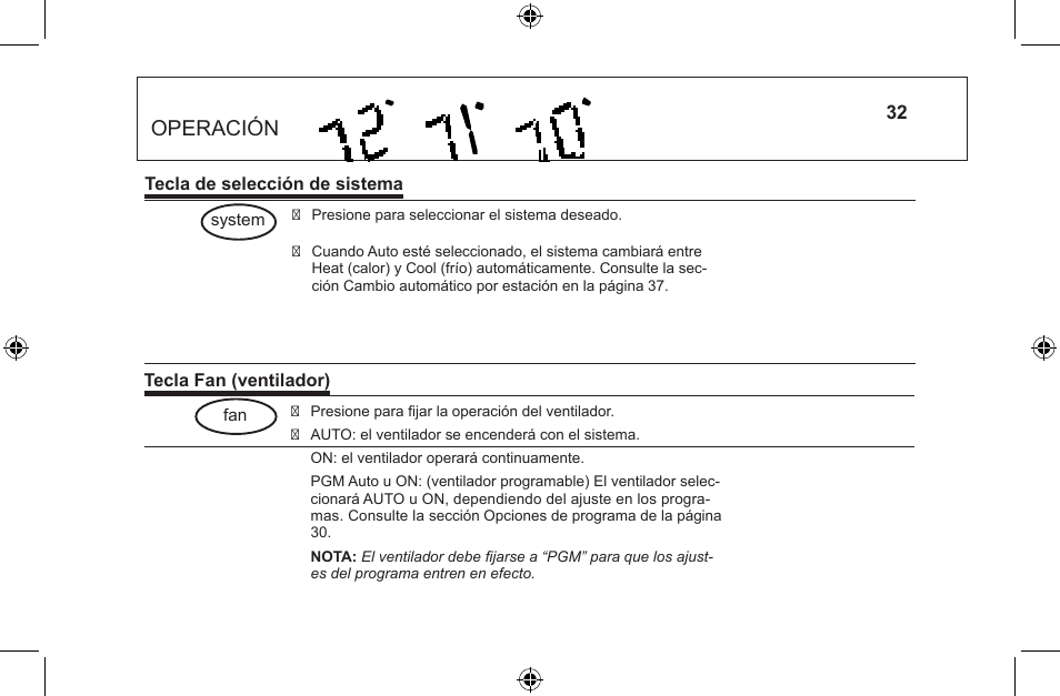Operación | Hunter Fan 44668 User Manual | Page 82 / 100