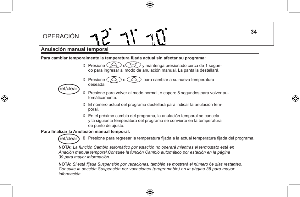 Operación | Hunter Fan 44668 User Manual | Page 84 / 100