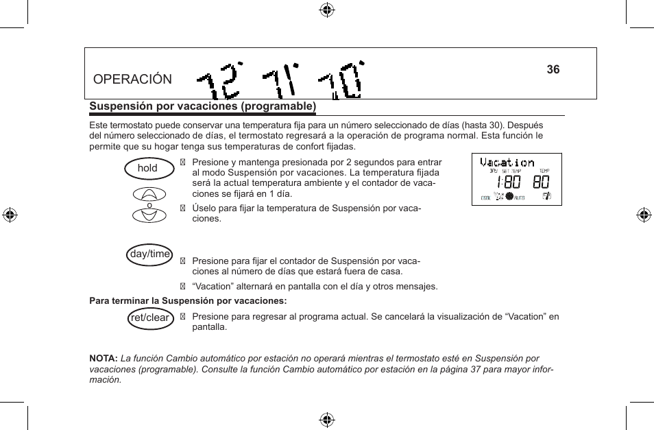 Operación | Hunter Fan 44668 User Manual | Page 86 / 100