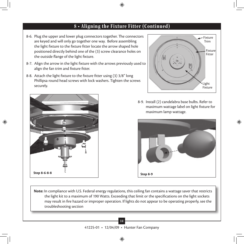 Hunter 21978 54 1912 Mission Manual User Manual | Page 14 / 17