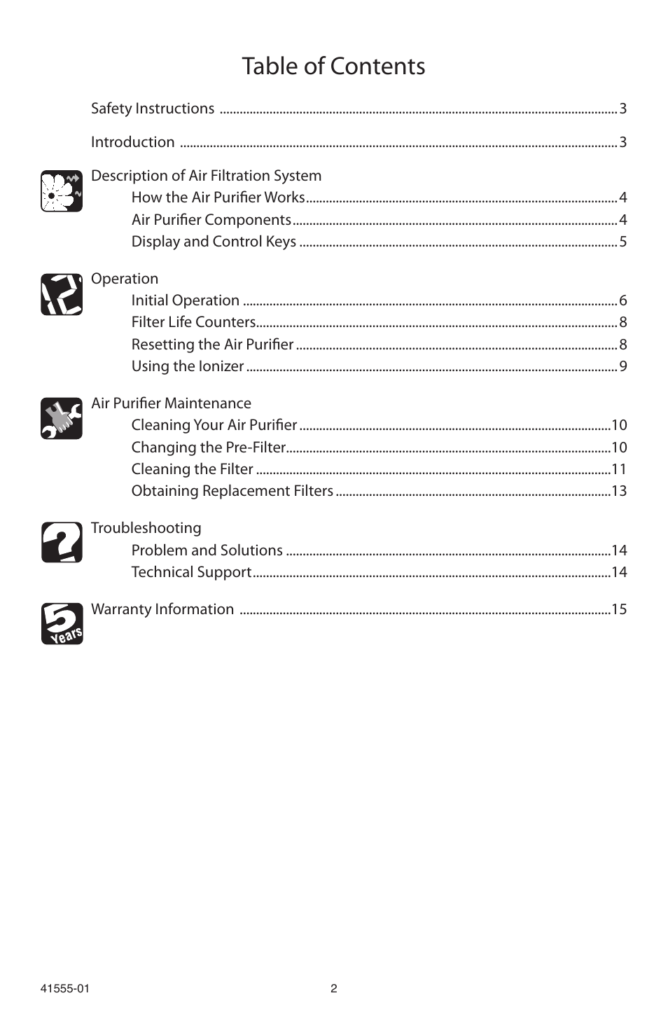 Hunter Fan 30748 User Manual | Page 2 / 17