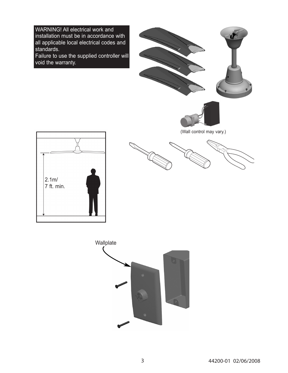 Hunter Fan 44200 User Manual | Page 3 / 8