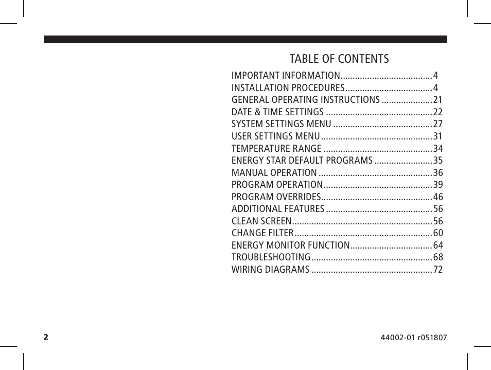 Hunter Fan 144860 User Manual | Page 3 / 76
