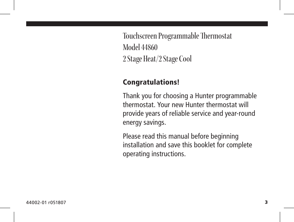 Hunter Fan 144860 User Manual | Page 4 / 76