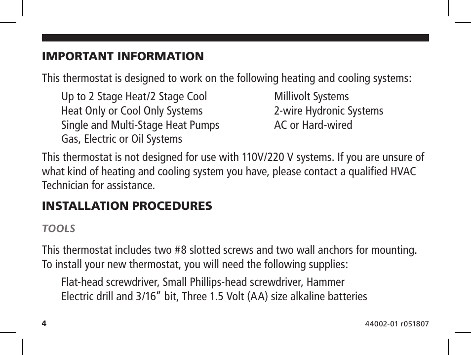 Hunter Fan 144860 User Manual | Page 5 / 76