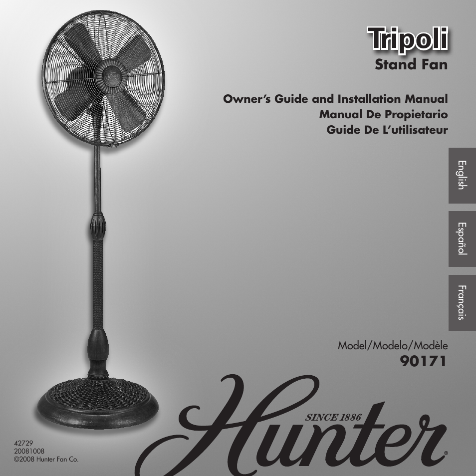 Hunter Fan 20081008 User Manual | 24 pages