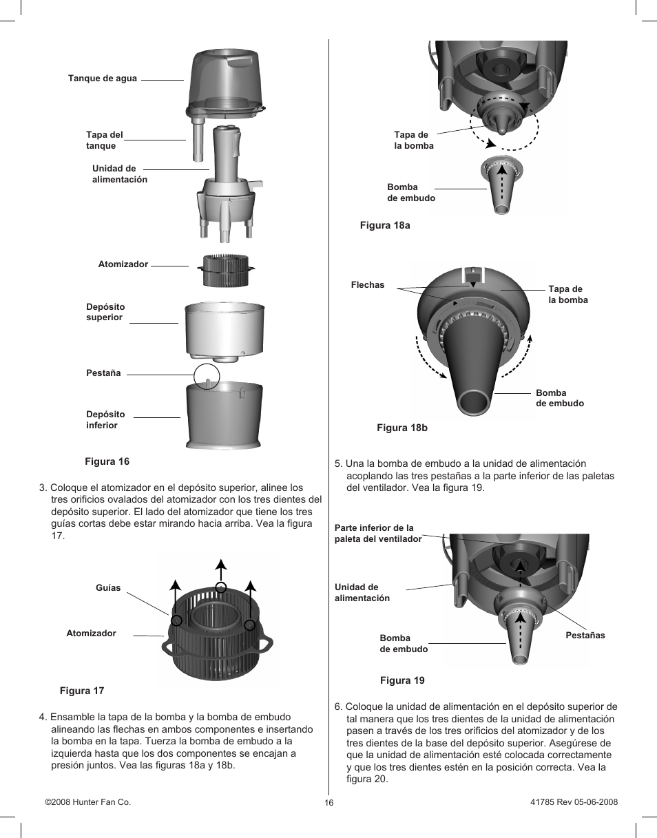 Hunter Fan 34203 User Manual | Page 16 / 19
