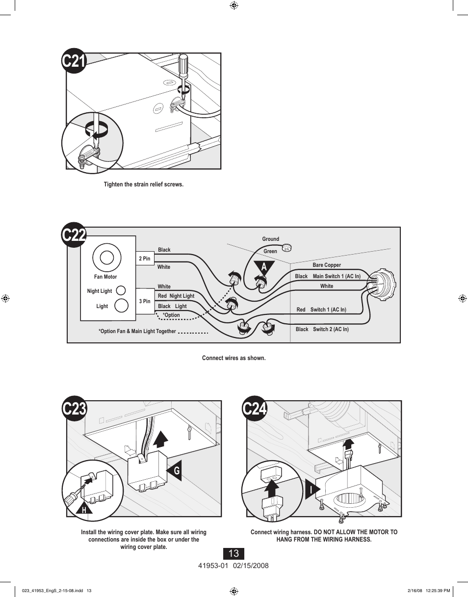 Hunter Fan 41953-01 User Manual | Page 13 / 40