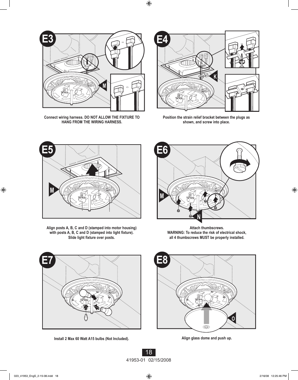 E6 e7 e8 | Hunter Fan 41953-01 User Manual | Page 18 / 40