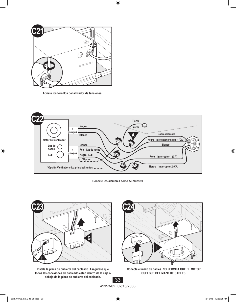 C22 c24 | Hunter Fan 41953-01 User Manual | Page 33 / 40