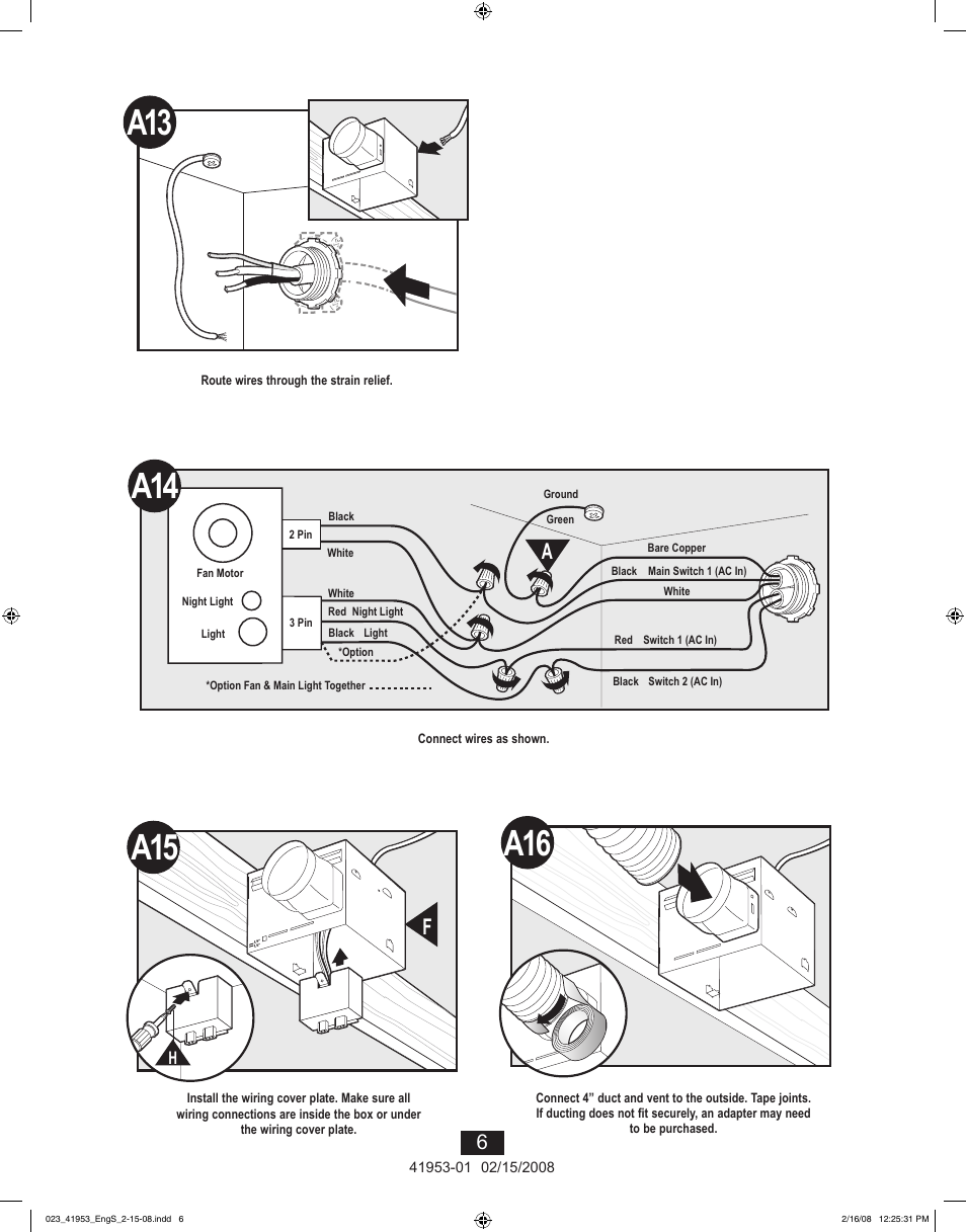 0a16 | Hunter Fan 41953-01 User Manual | Page 6 / 40