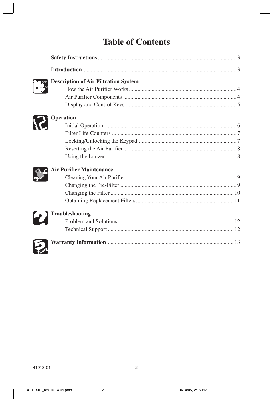 Hunter Fan 30402 User Manual | Page 2 / 15