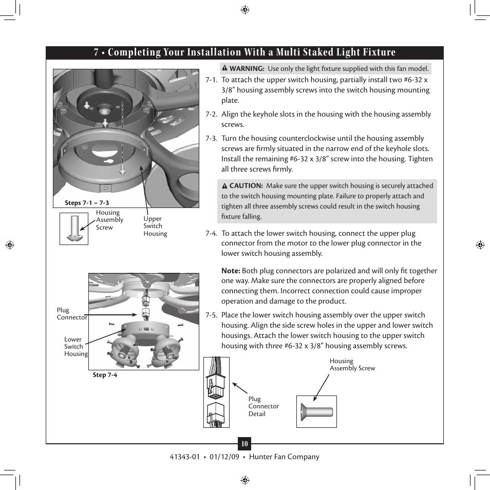 Hunter 22451 52 Brookline User Manual | Page 10 / 14