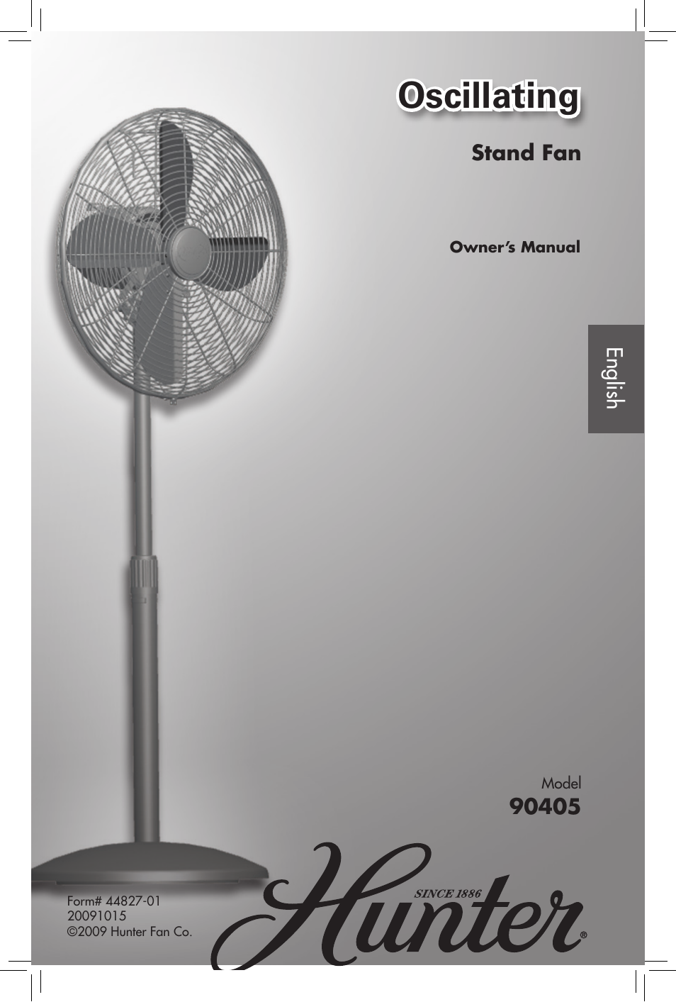 Hunter Fan 20091015 User Manual | 14 pages
