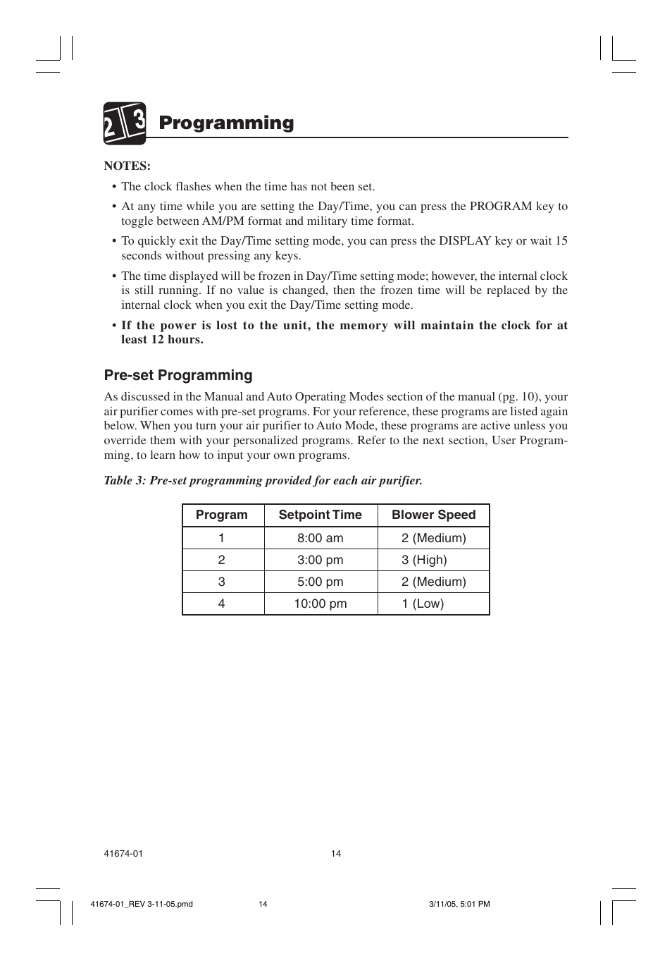 Programming | Hunter Fan 37225 User Manual | Page 14 / 24