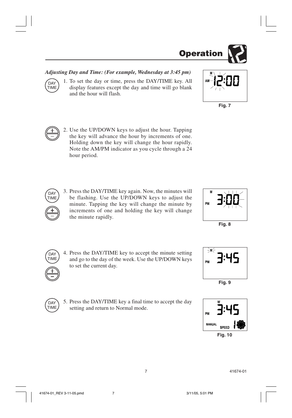 Operation | Hunter Fan 37225 User Manual | Page 7 / 24