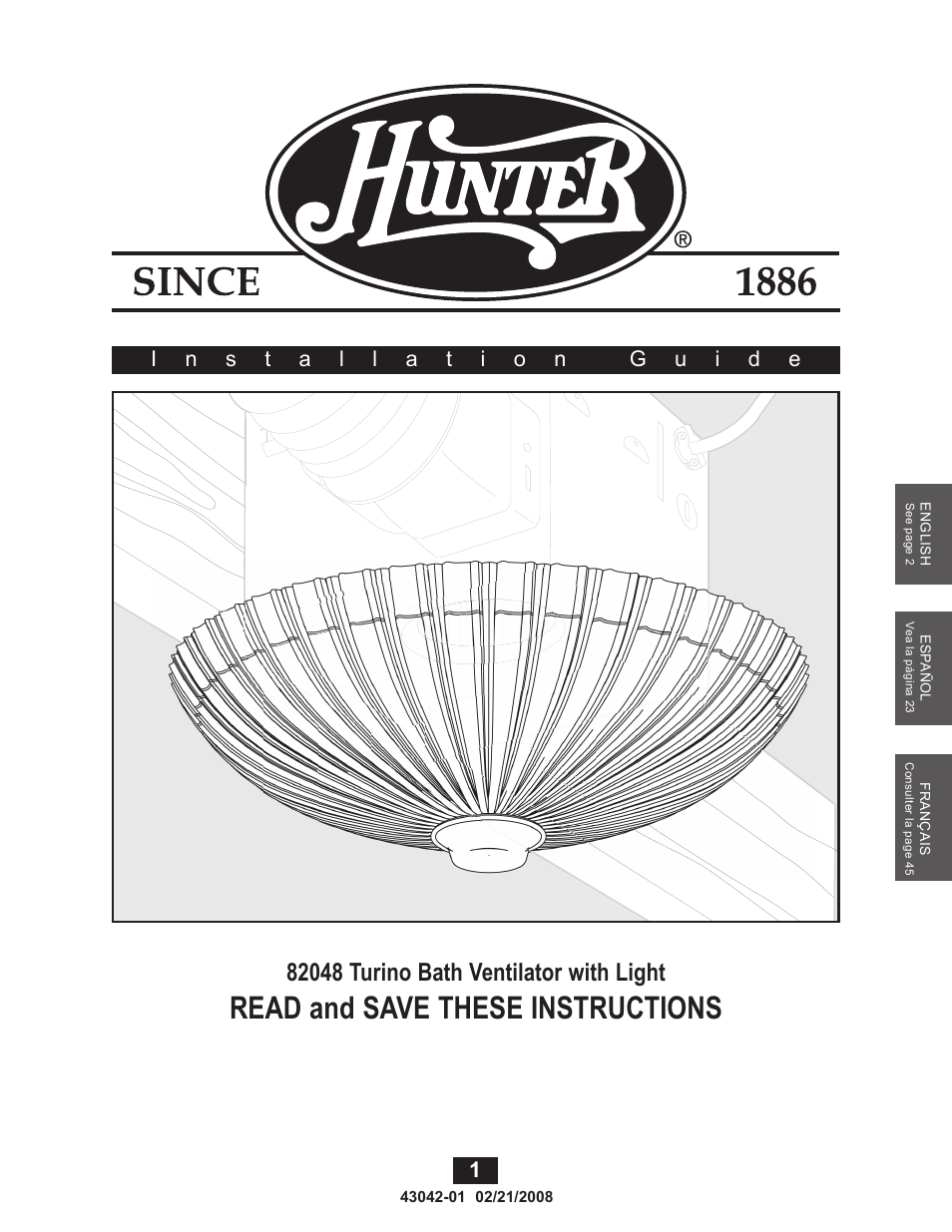 Hunter Fan 82048 User Manual | 21 pages