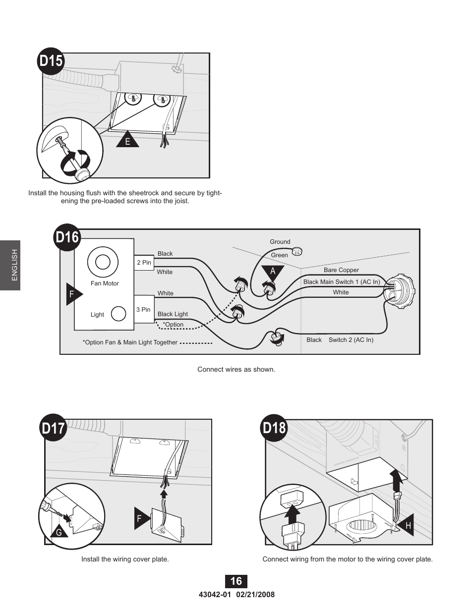 Hunter Fan 82048 User Manual | Page 16 / 21