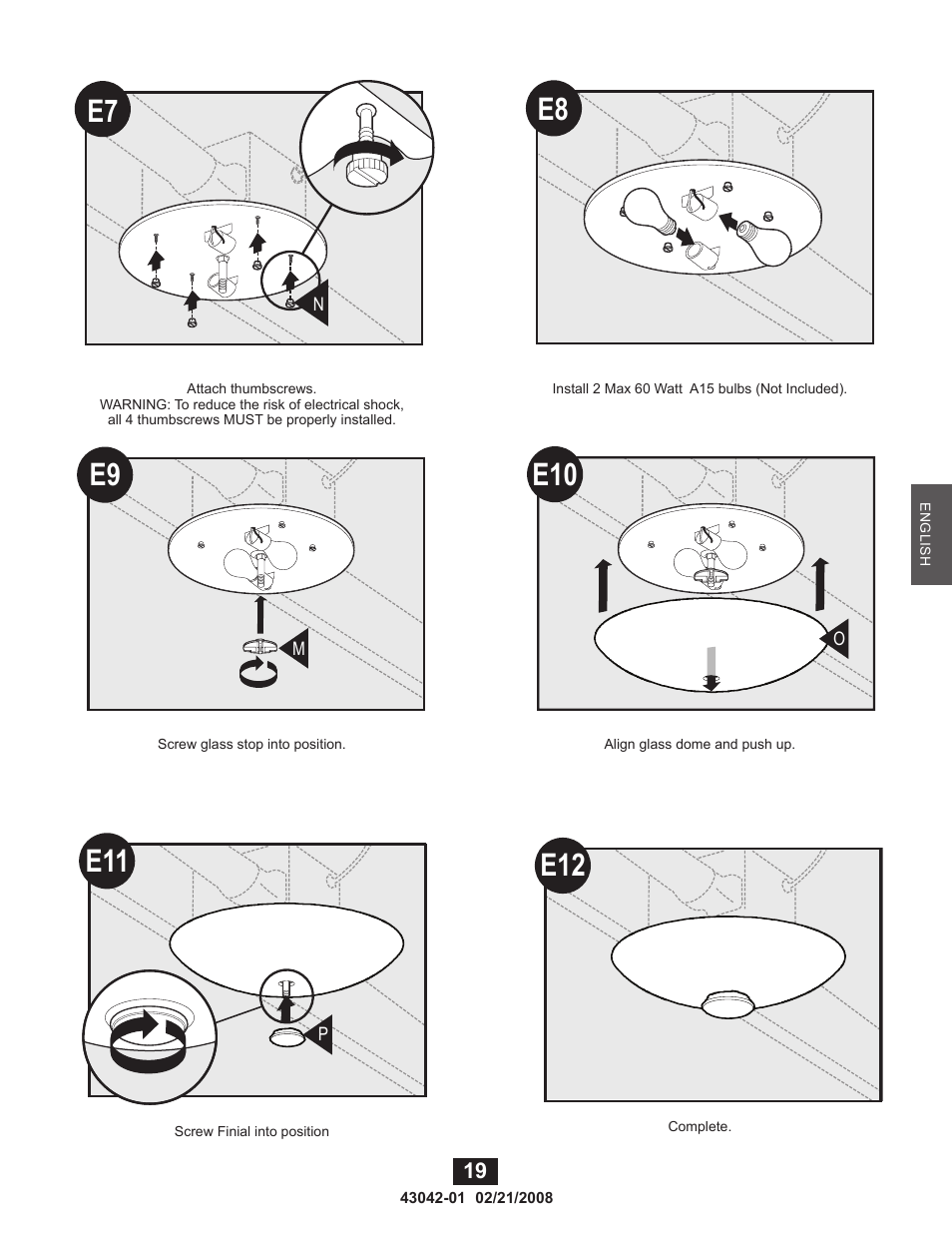 Hunter Fan 82048 User Manual | Page 19 / 21
