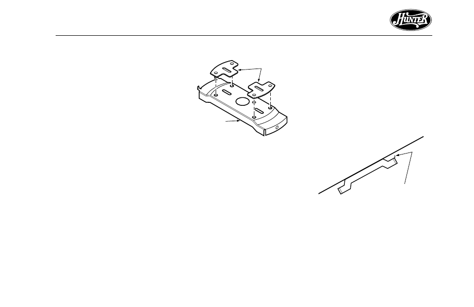 Step 2 - installing the ceiling plate | Hunter Fan WHISPERWIND2000TM User Manual | Page 7 / 24