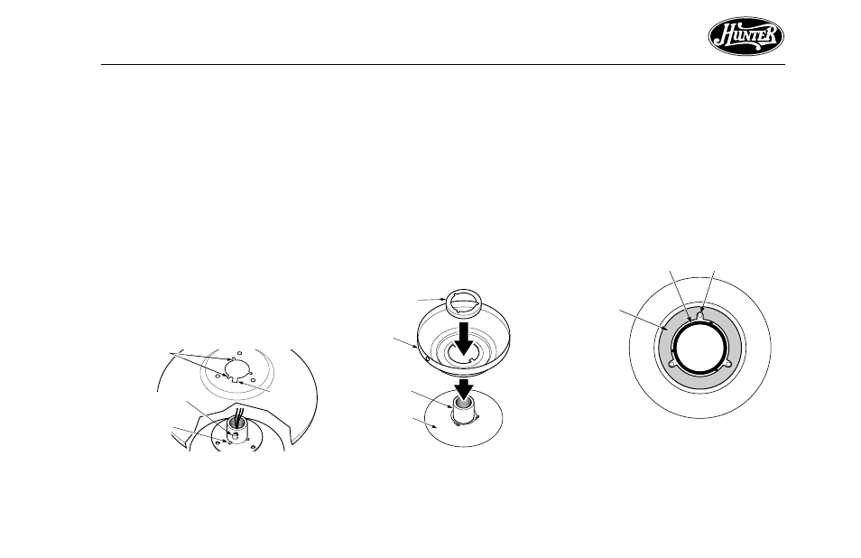 Step 3 - assembling the fan | Hunter Fan WHISPERWIND2000TM User Manual | Page 9 / 24