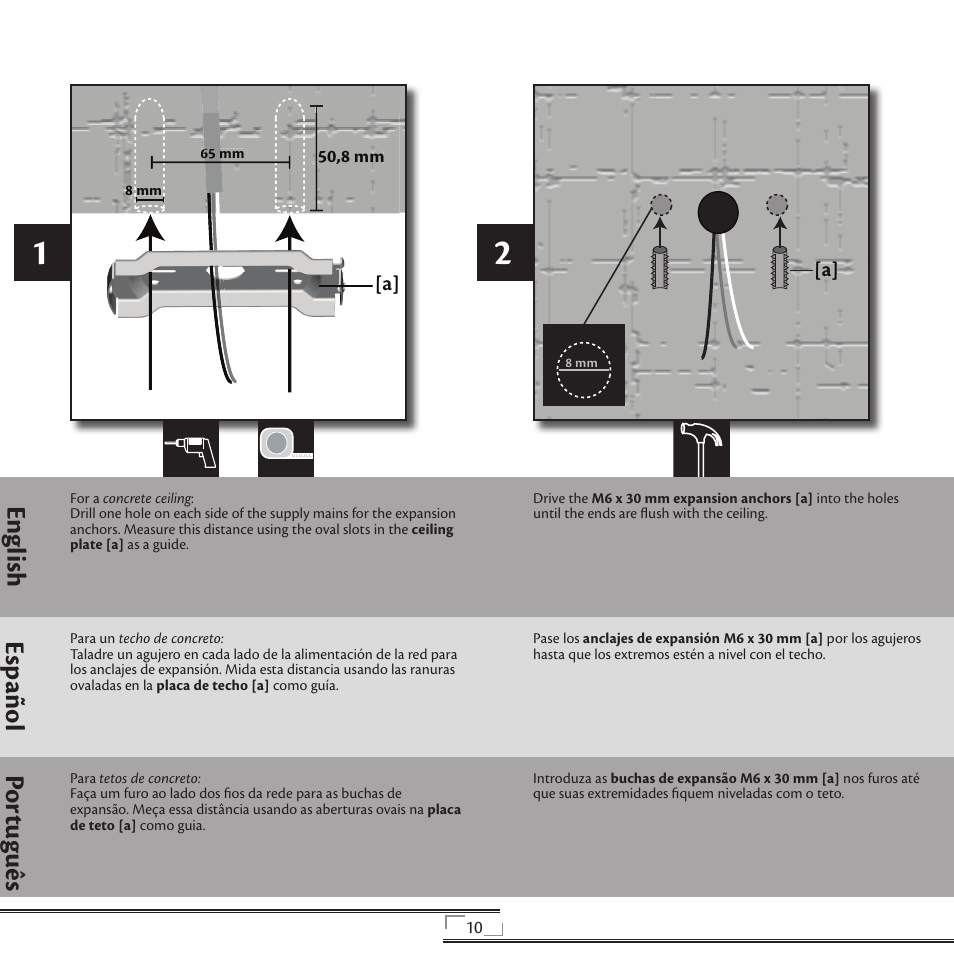 En gli sh esp año l po rtu gu ês | Hunter Fan 41736 User Manual | Page 10 / 32