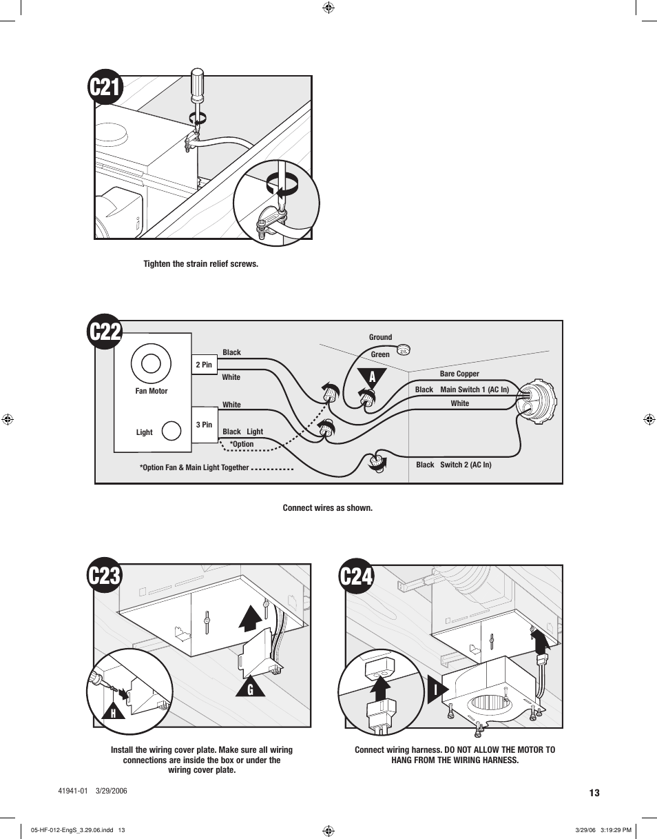 Hunter Fan WELLESLEY 82007 User Manual | Page 13 / 40