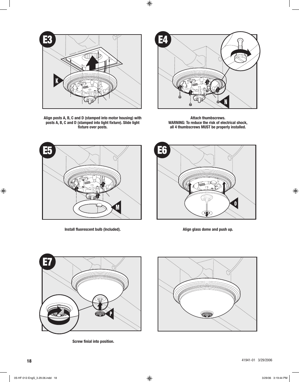 Hunter Fan WELLESLEY 82007 User Manual | Page 18 / 40