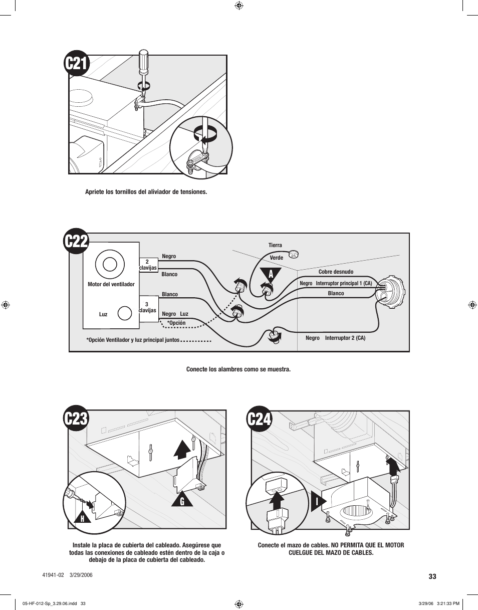 Hunter Fan WELLESLEY 82007 User Manual | Page 33 / 40