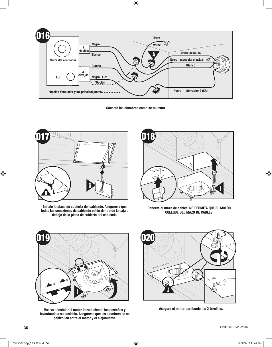 D19 d20 | Hunter Fan WELLESLEY 82007 User Manual | Page 36 / 40