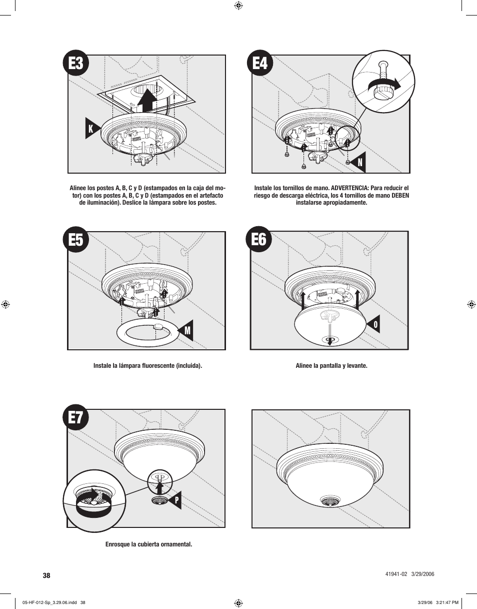 Hunter Fan WELLESLEY 82007 User Manual | Page 38 / 40