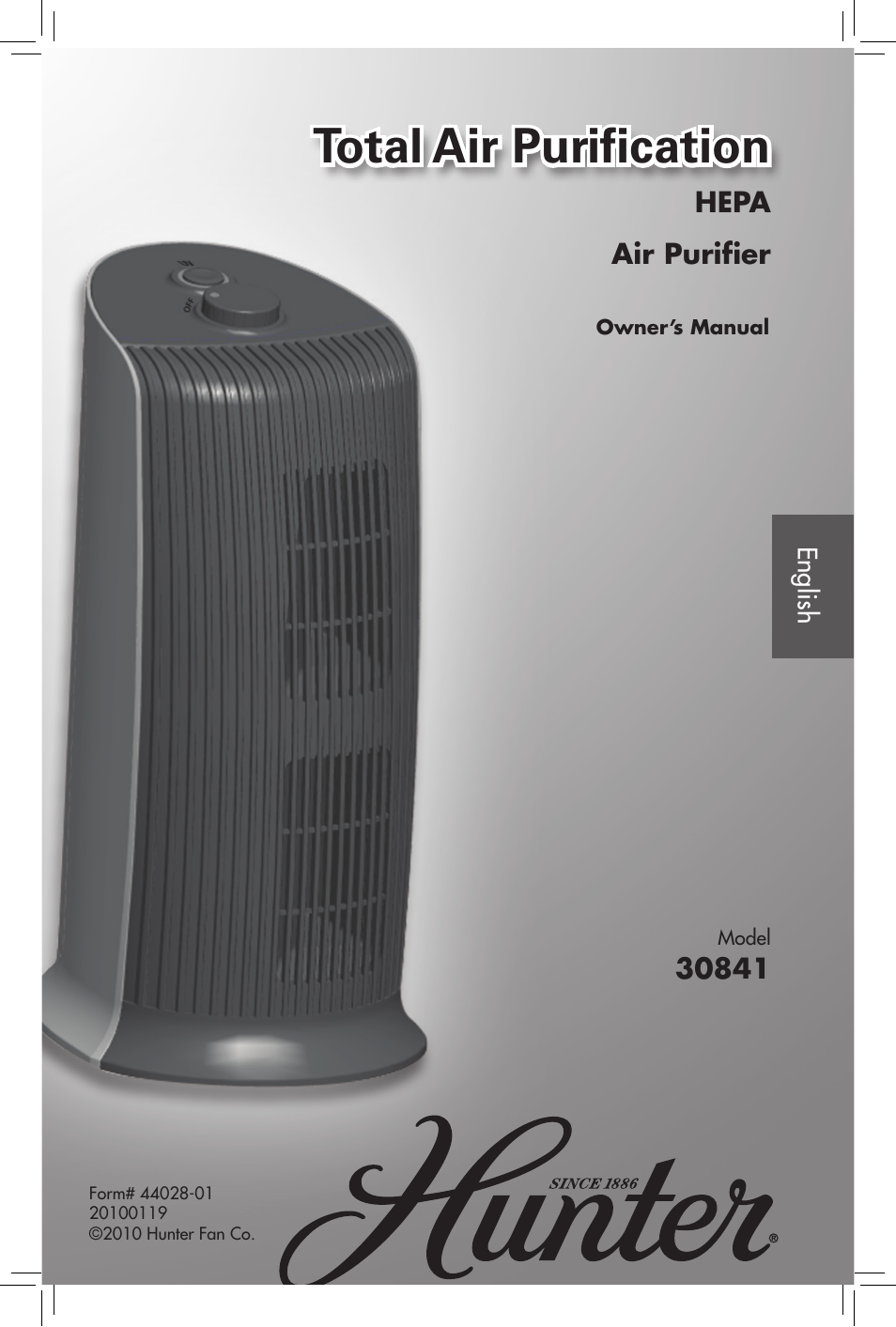 Hunter Fan 44028-01 User Manual | 14 pages