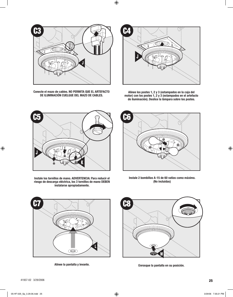 C5 c6 c7 | Hunter Fan 81003 User Manual | Page 25 / 28