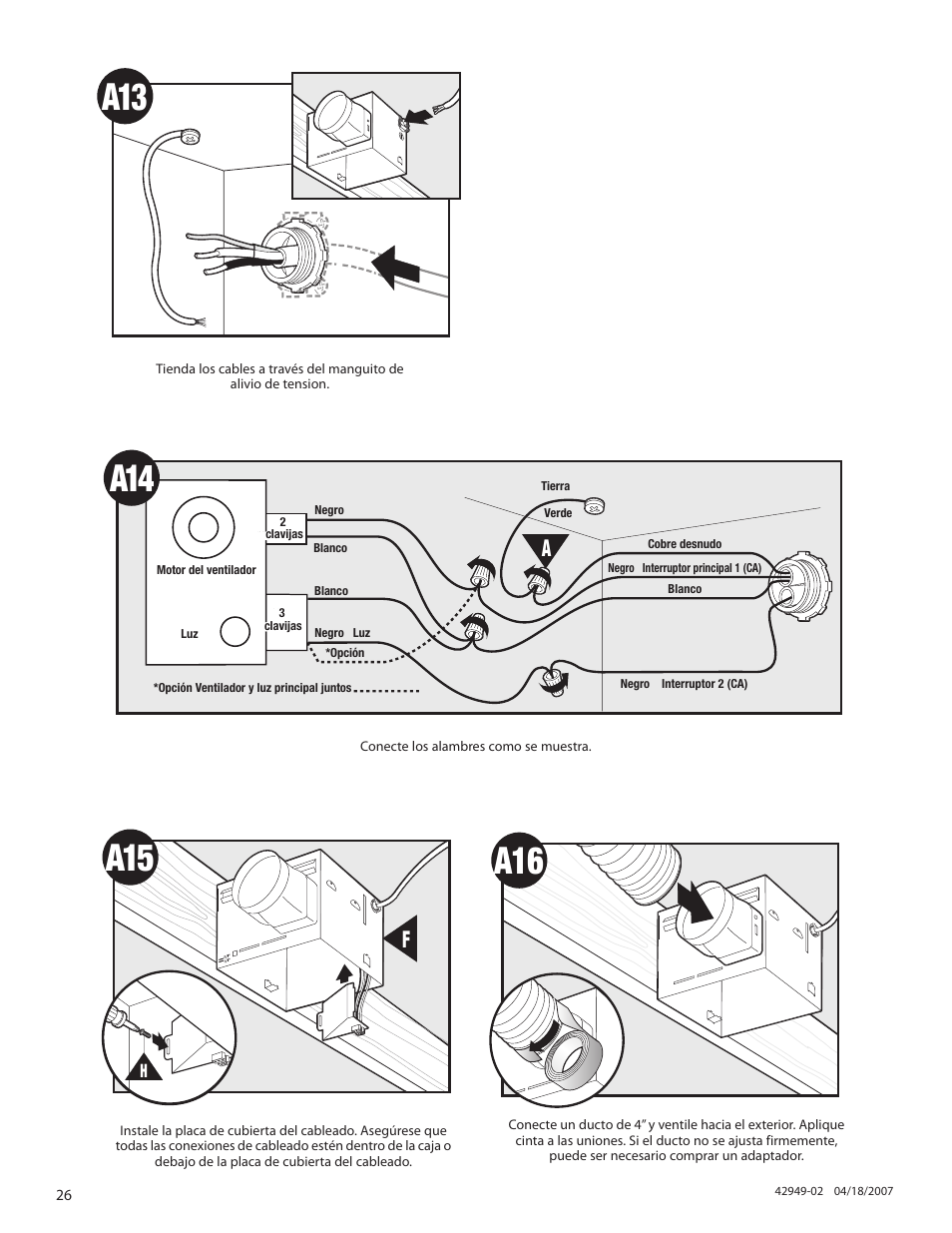 0a16 | Hunter Fan 82022 User Manual | Page 26 / 60