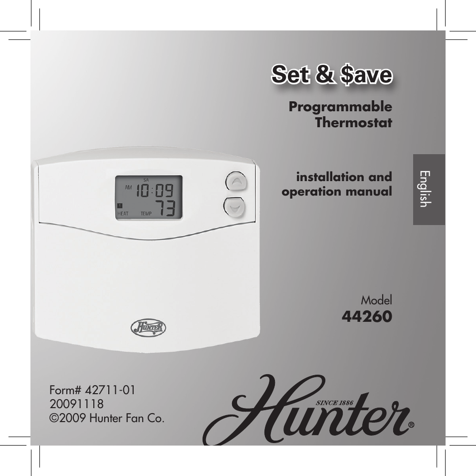 Hunter Fan 42711-01 User Manual | 55 pages