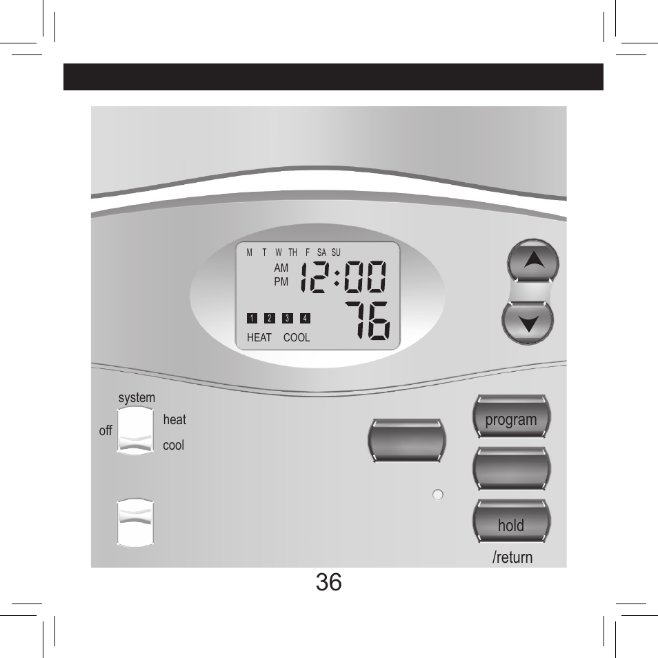Program hold /return | Hunter Fan 42711-01 User Manual | Page 36 / 55