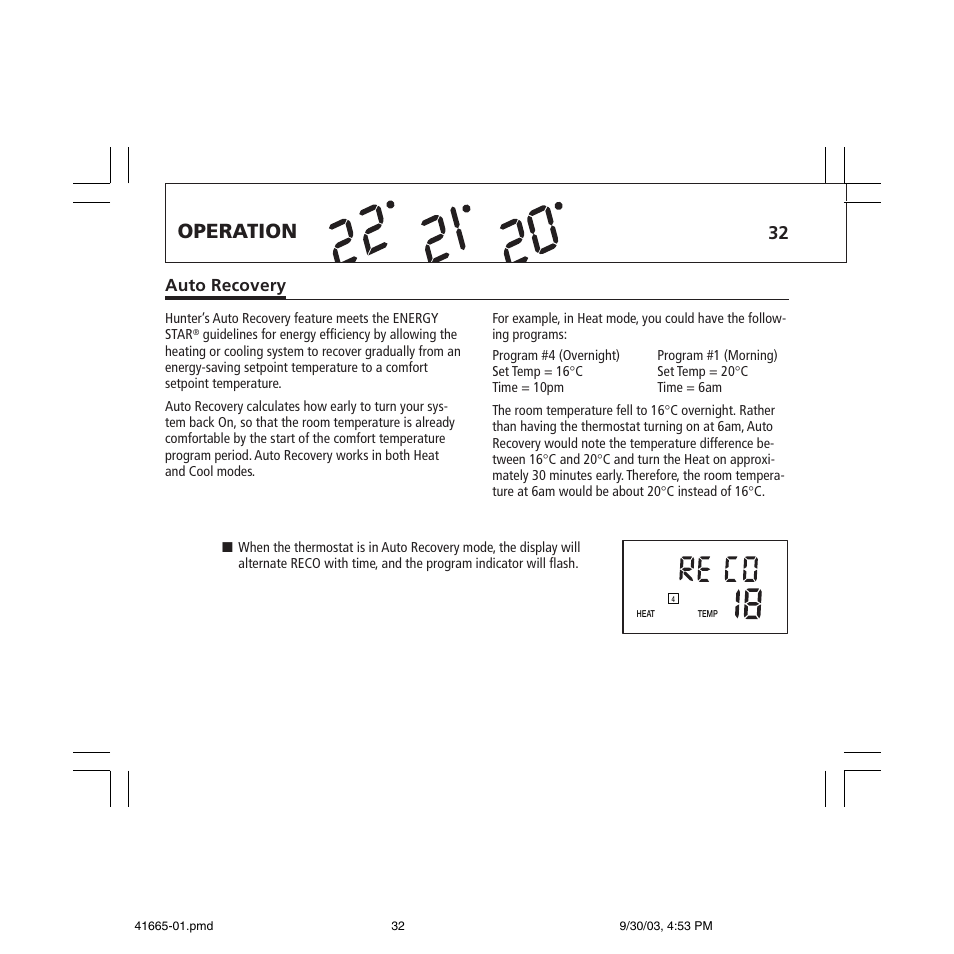 Operation | Hunter Fan 47300A User Manual | Page 32 / 44