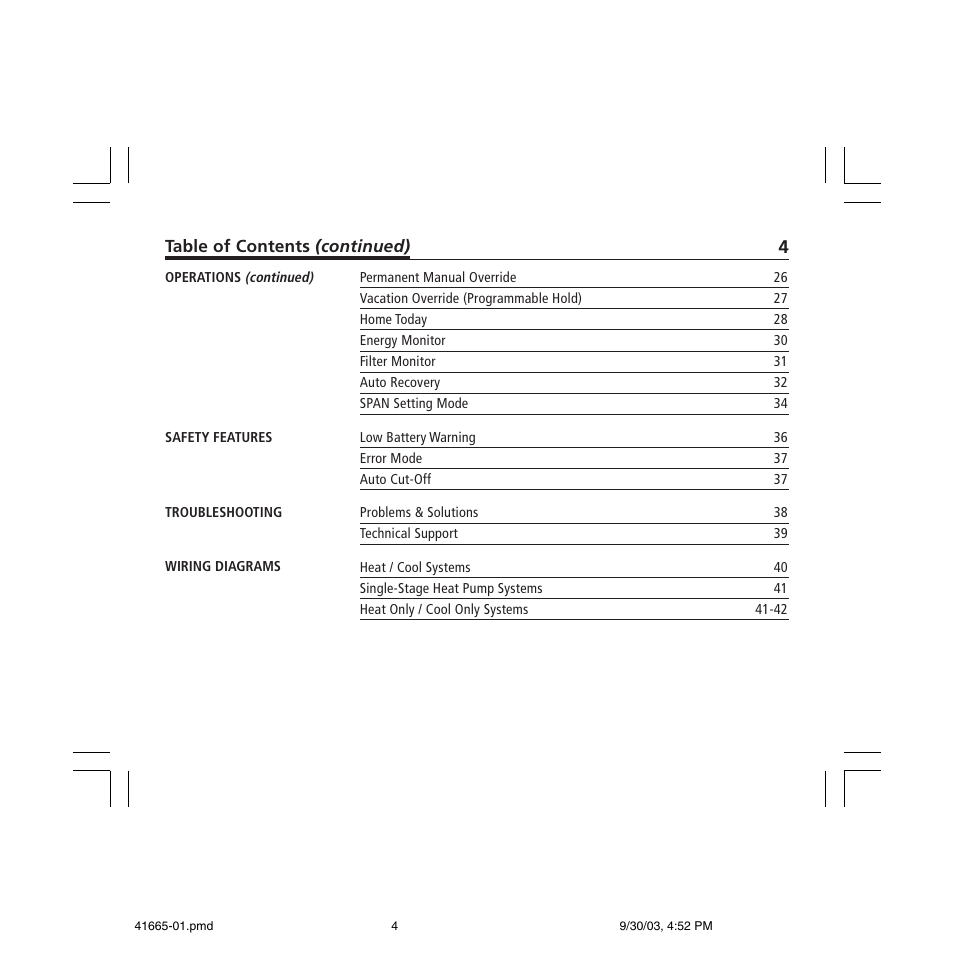 Hunter Fan 47300A User Manual | Page 4 / 44