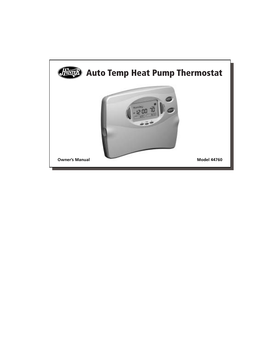 Hunter Fan 44760 User Manual | 28 pages