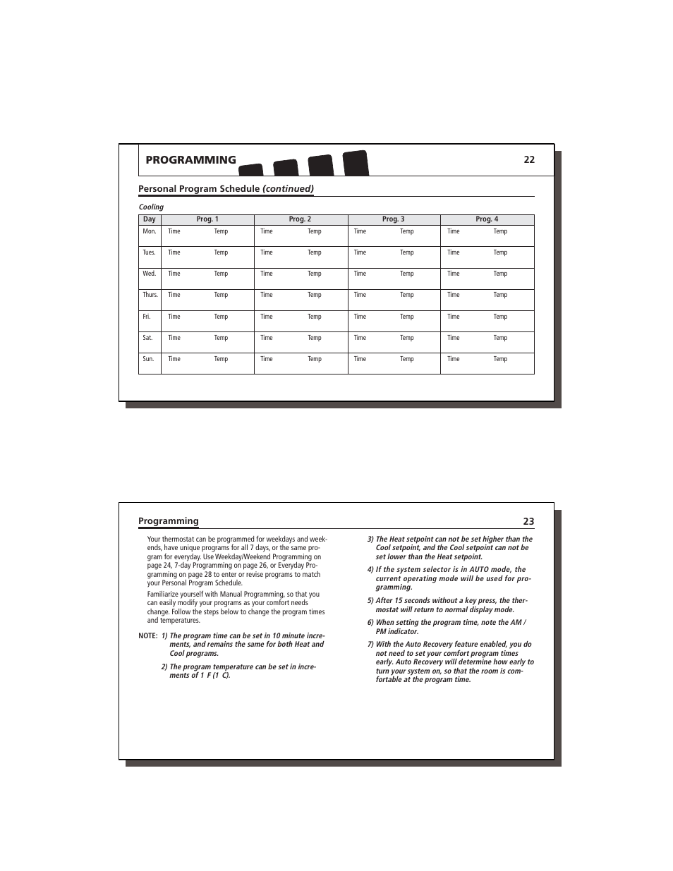 Programming | Hunter Fan 44760 User Manual | Page 12 / 28