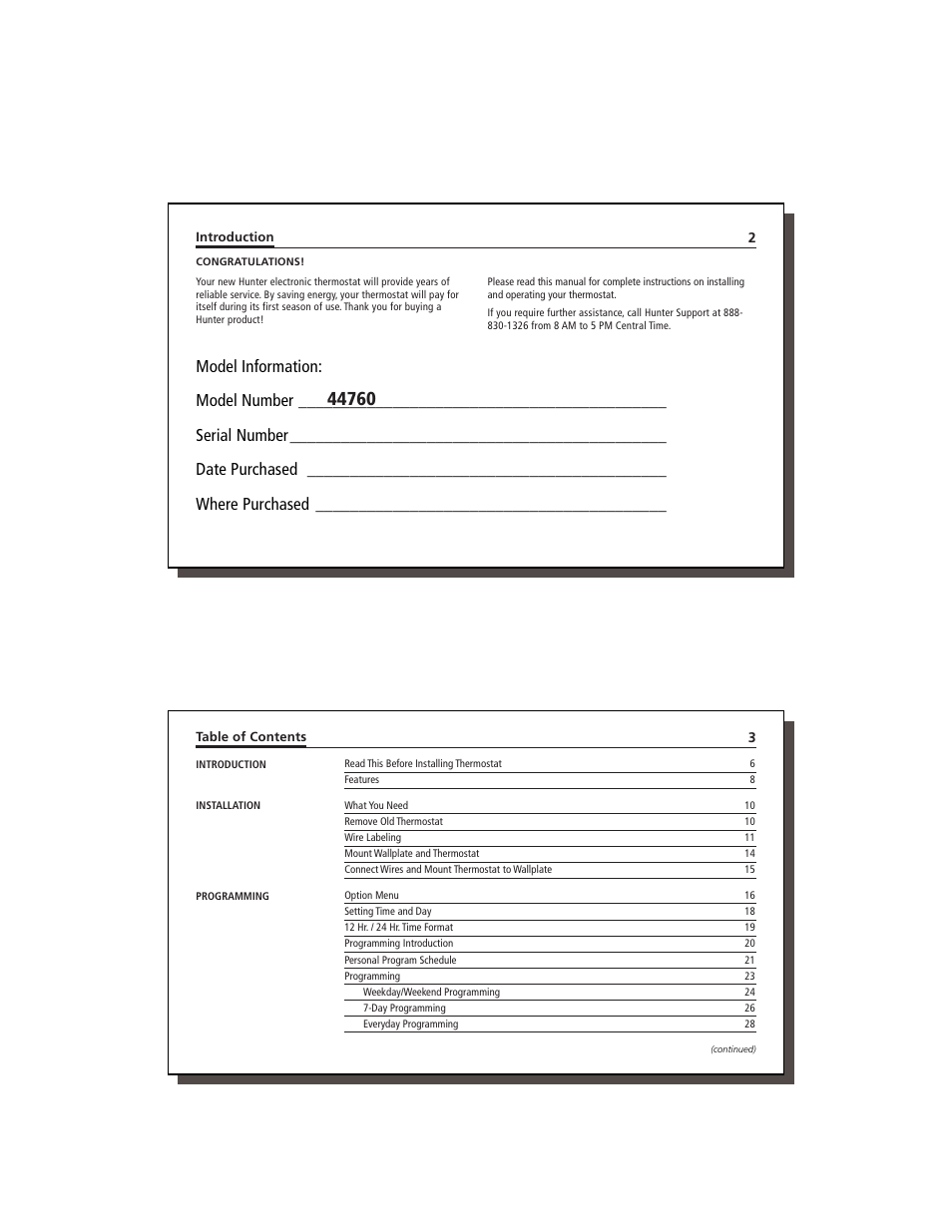 Hunter Fan 44760 User Manual | Page 2 / 28