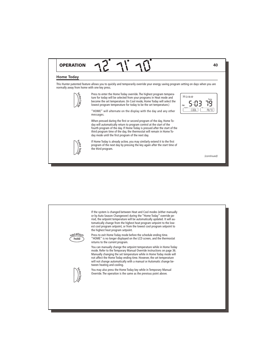 Operation, H o m e | Hunter Fan 44760 User Manual | Page 21 / 28