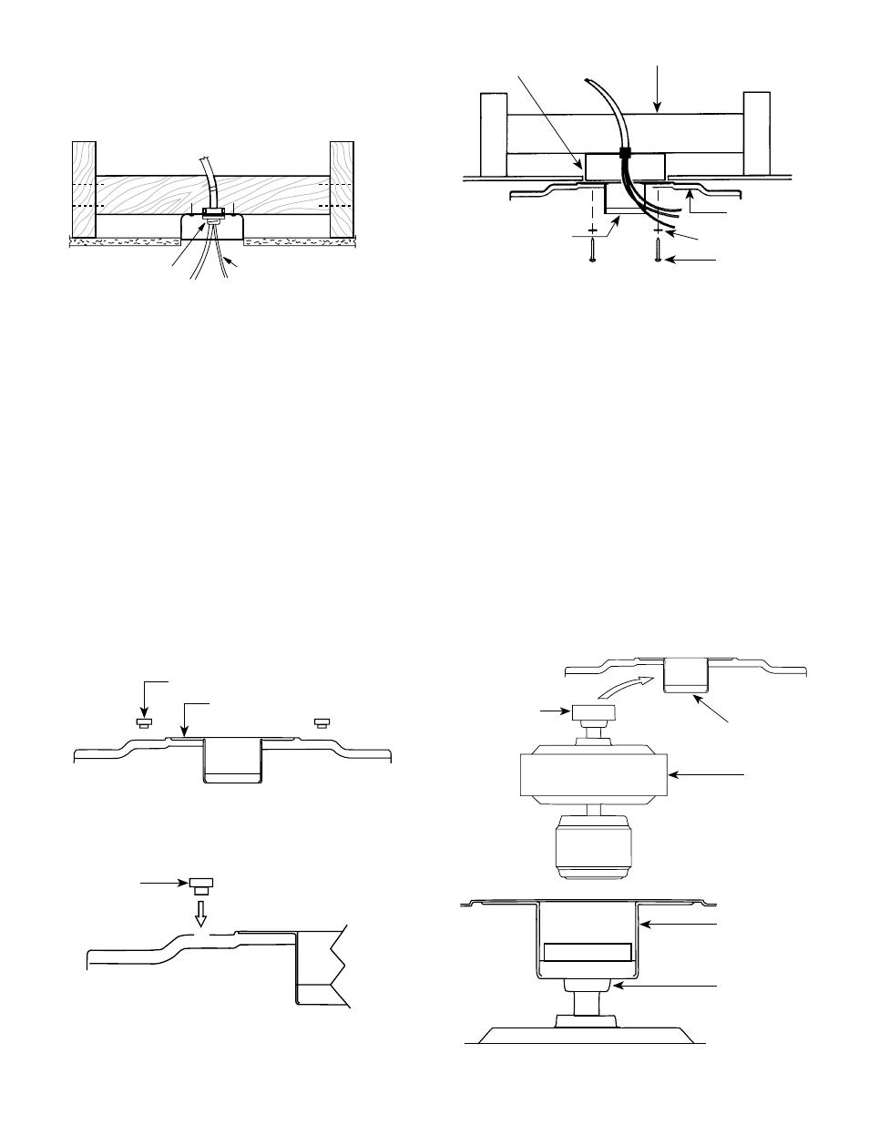 Step 5: hanging of motor, Step 4: installation of ceiling plate | Hunter Fan 41535-01 User Manual | Page 2 / 5