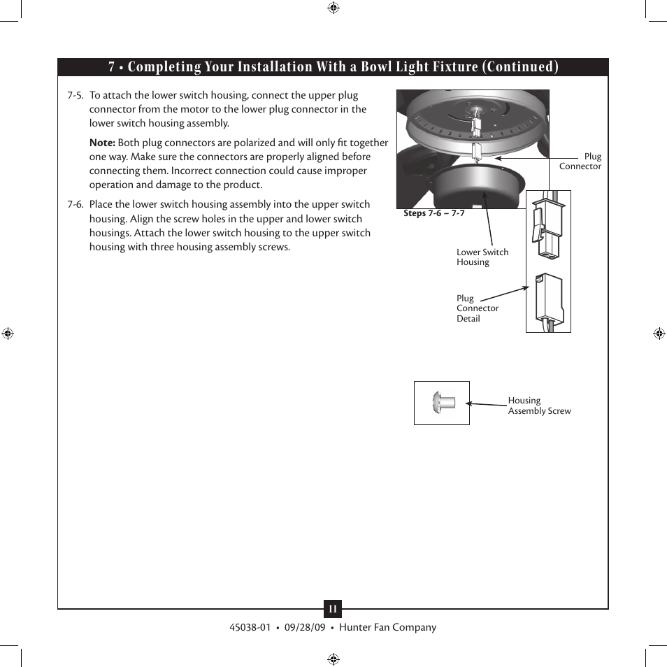 Hunter Fan 3 User Manual | Page 11 / 16