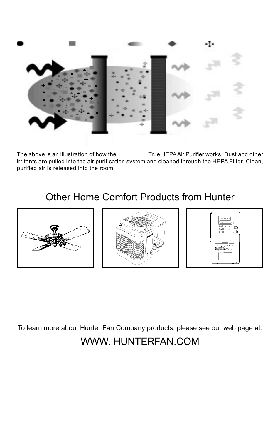 Quietflo, How the, System works | Hunter original, The care-free humidifier™ programmable thermostat | Hunter Fan 30903 User Manual | Page 5 / 7