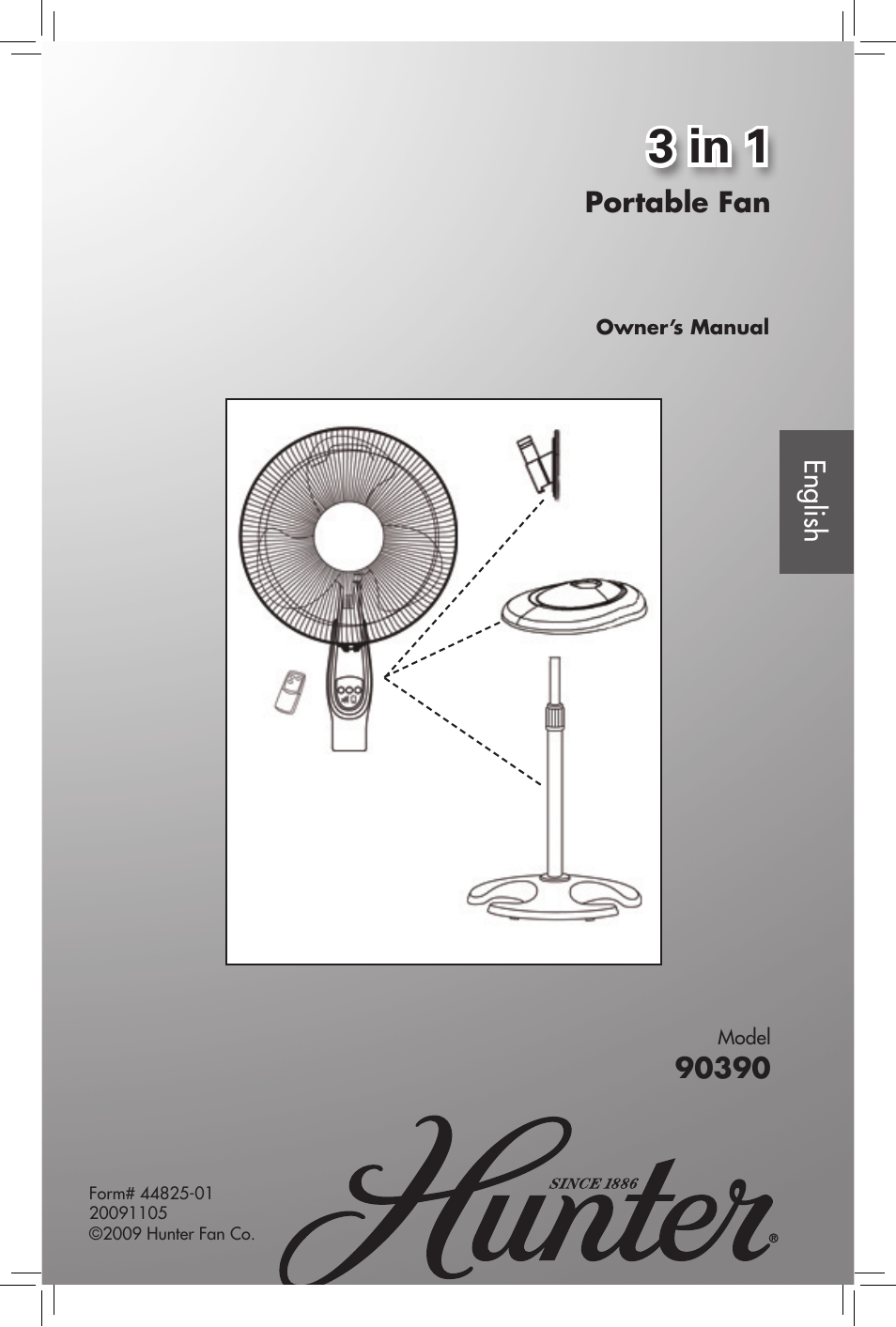 Hunter Fan 20091105 User Manual | 12 pages