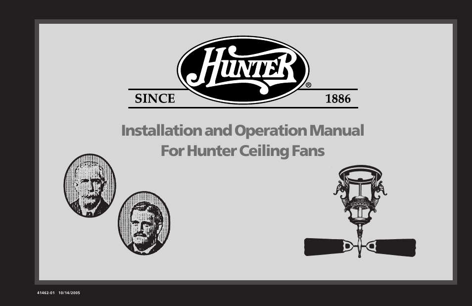 Hunter Fan Hunter Ceiling Fans 41462-01 User Manual | 26 pages